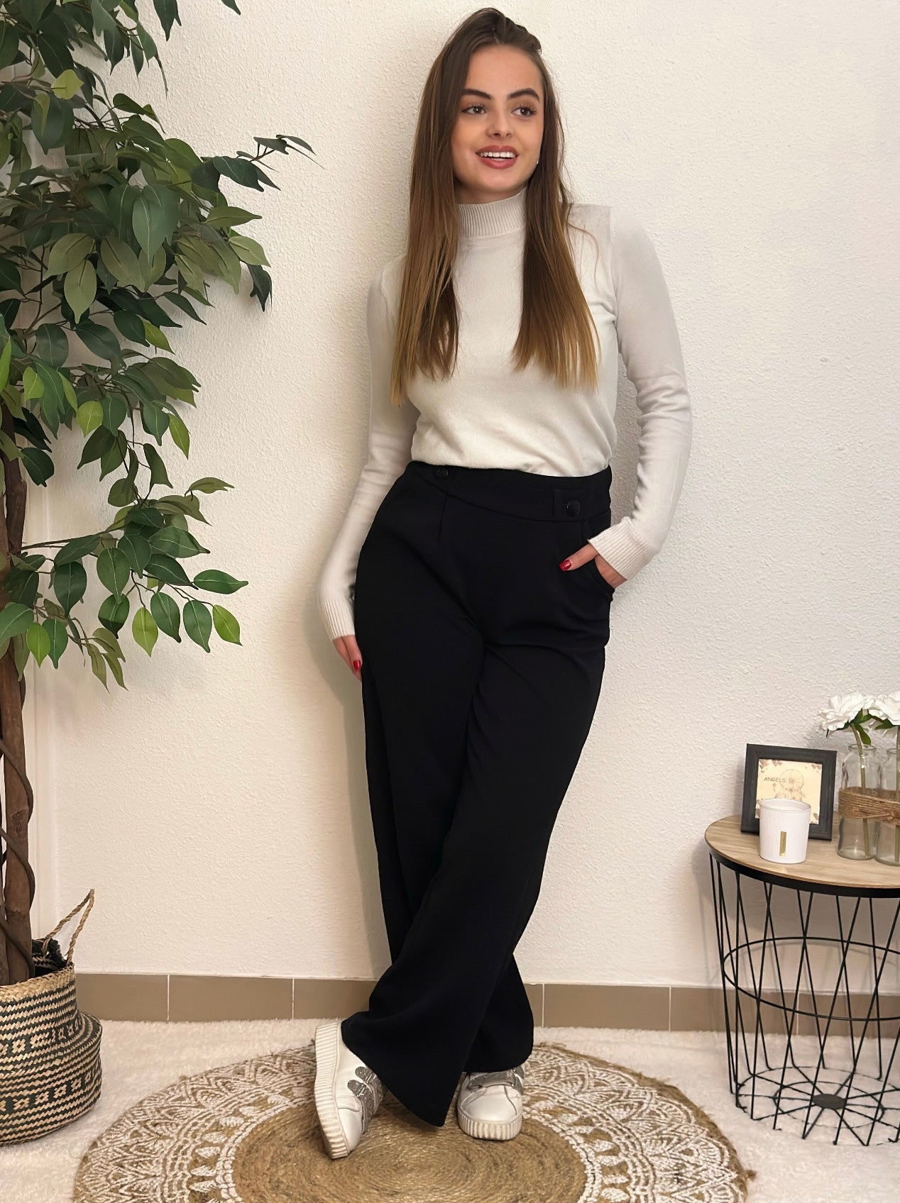 Pantalon Fluide Noir